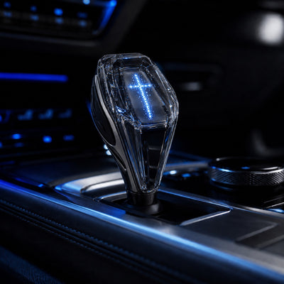 DYUHOP RGB Crystal Shift Knob — lit view